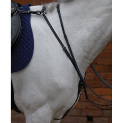 Hy Equestrian Hunting Breastplate Leather Neck Wither Strap Removable Martingale Brown XFull SALE