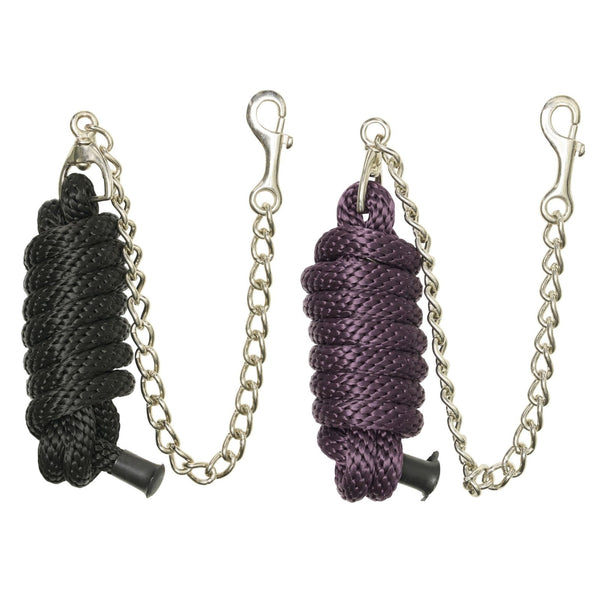 Imperial Riding Stallion Chain Classic Leadrope With Snap Hook Black/Bordeaux