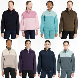 LeMieux Young Rider Kate Quarter Zip Sweat Sweatshirt Jumper Top Kids Age 7-14