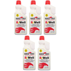 Horse First B-Well Supplement Essential Vitamins and Folic Acid Multipack 5 x 1L
