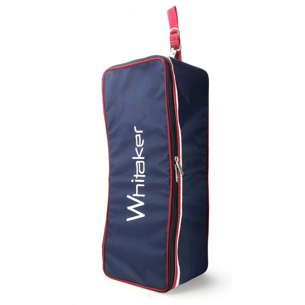 Whitaker Kettlewell Bridle Bag Protective Storage Luggage Carry Case Navy/Red