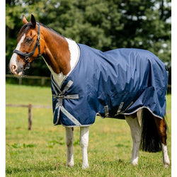 Horseware Amigo 1200d Turnout Rug V-Front Lightweight 50g Black Navy 5'6'-7'3'