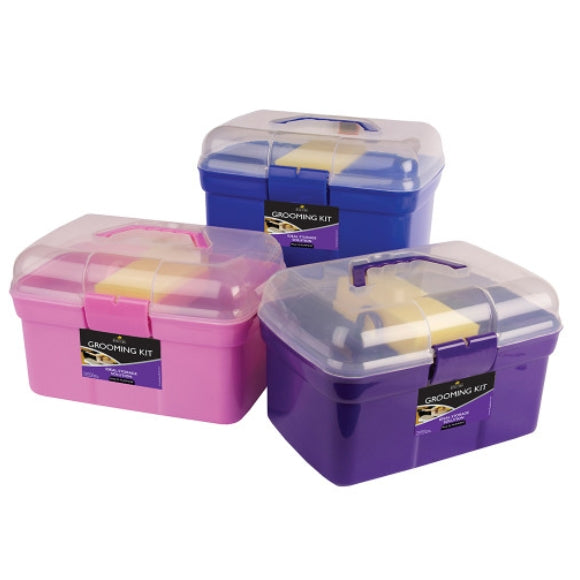 Lincoln Grooming Kit Practical TackBox Filled With Essential Brushes and Equipment