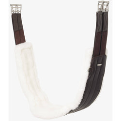 LeMieux Hunter Girth with Detachable Merino+ Liner Long GP Leather Wool 110-145