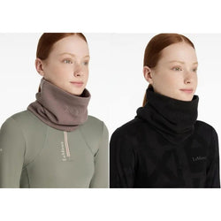 LeMieux Fleece Snood Cosy Soft Borg Winter Neck and Face Warmer Black/Walnut