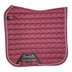 Gallop Deluxe Dressage Saddle Pad Square Quilted Saddle Cloth Burgundy Cob-XFull