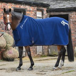 Whitaker Chelsea Luxury Bonded Fleece Competition Wicking Cooler Show Rug Navy