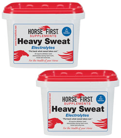 Horse First Heavy Sweat Electrolyte Supplement Hydrates Replenishes Salt Levels