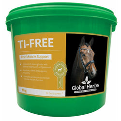 Global Herbs Ti-Free Calms Muscle Function Magnesium Potassium Horse Supplement