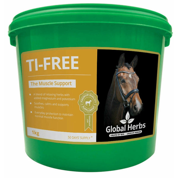 Global Herbs Ti-Free Calms Muscle Function Magnesium Potassium Horse Supplement