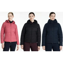 LeMieux Rose Hooded Puffer Jacket Lightweight Insulated Yard Riding Coat UK6-18