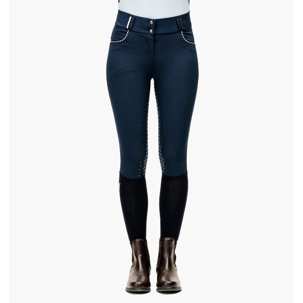 Horseware Ladies Newmarket High Rise 4 Way Stretch Breeches Full Seat Navy 24-38