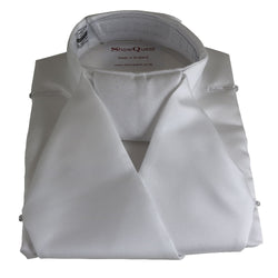 ShowQuest Ready Tied Satin BIB Show Stock White One Size