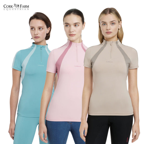 LeMieux Mia Mesh Short Sleeve Base Layer Technical Wicking Stretch Shirt XC Top