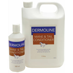 Dermoline Mane and Tail Conditioner Horse Detangler Long Lasting Gloss Silky Shine