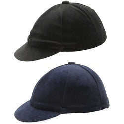 Hy Equestrian Velvet Hat Cover Traditional Jockey Skull Cap Hat Silk Navy SALE