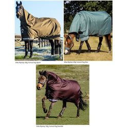 LeMieux Arika Ripstop 200g Mediumweight 600d Medium Turnout Rug + Hood 4'9'-7'3'