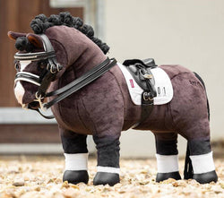 LeMieux Toy Pony Dressage Pad Show Square Little Kids Play Set Accessory White