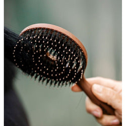 Horseware Signature Flexible Mane and Tail Paddle Brush Boar Hair and Nylon Bristles