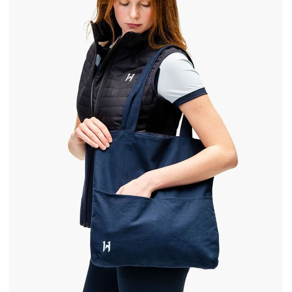 Horseware Newmarket Stripe Tote Bag Roomy Reversible Cotton Shoulder Shopper Bag