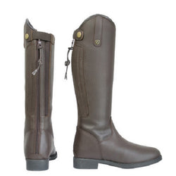Hy Equestrian Manarola Children's Synthetic Long Riding Boots Kids Brown 10-1