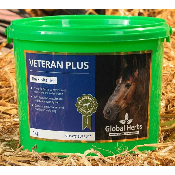 Global Herbs Veteran Plus Older Senior Horse Aid Joint Flexibility Supplement