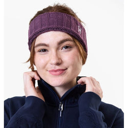 Horseware Swift Knitted Headband Cosy Ear Warmer Cable Knit Green Navy or Purple