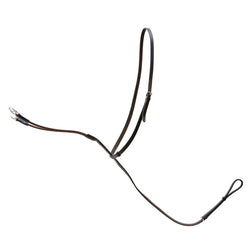 EcoRider Ultra Comfort Elasticated Running Martingale Soft Leather Black/Brown