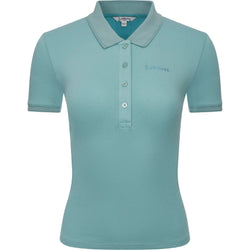 LeMieux Classique Polo Shirt Ladies Sweat-Wicking Jersey Top Stone UK8 SALE