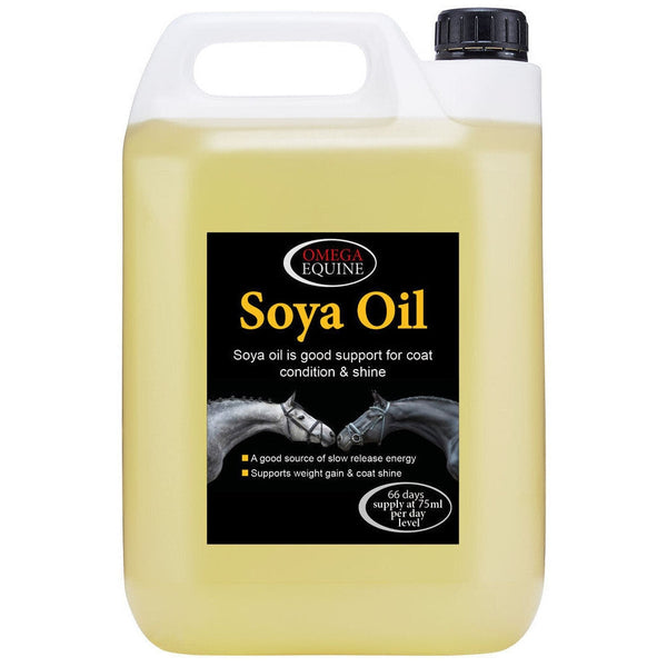 Omega Equine Soya Oil Increases Stamina and Condition Omega 3 and 6 Linoleic Acid