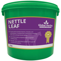 Global Herbs Nettle Leaf Herbal Vitamin Mineral and Anti-Oxidant Equine Supplement