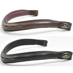 Whitaker Pick N Mix Raised Fancy Stitch Leather Browband Black/Brown XS-XFull
