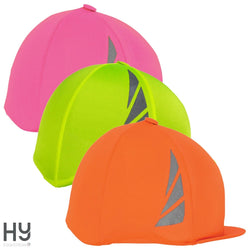 HyViz Reflector Reflective Jokey Skull Cap Helmet Hat Cover Yellow/Orange/Pink