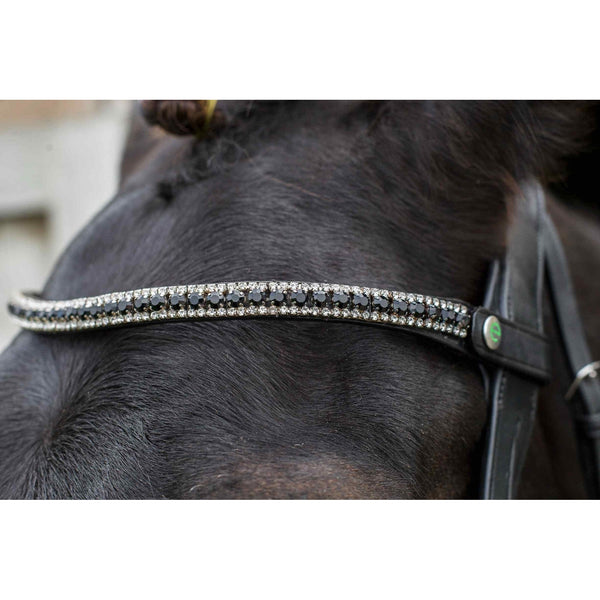 EcoRider Freedom Juliette E-Clasp Browband Black and Silver Diamante Black/Brown