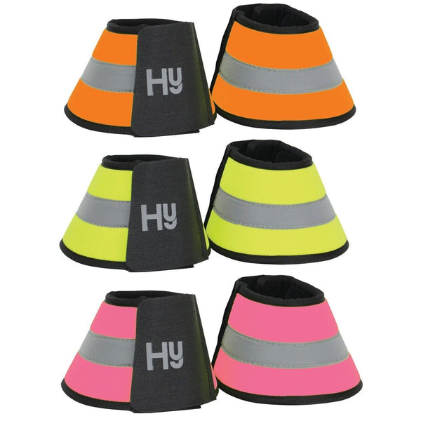Hy Viz Reflector Over Reach Boots Flourescent Neoprene Yellow/Pink/Orange P/C/F