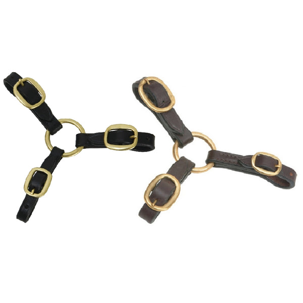 Hy Equestrian Three Way Leather Coupling For Extra Control Leading at Showing