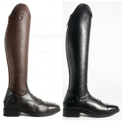 Brogini Como V2 3D Stretch Long Tall Leather Riding Boots Black/Brown UK3-11