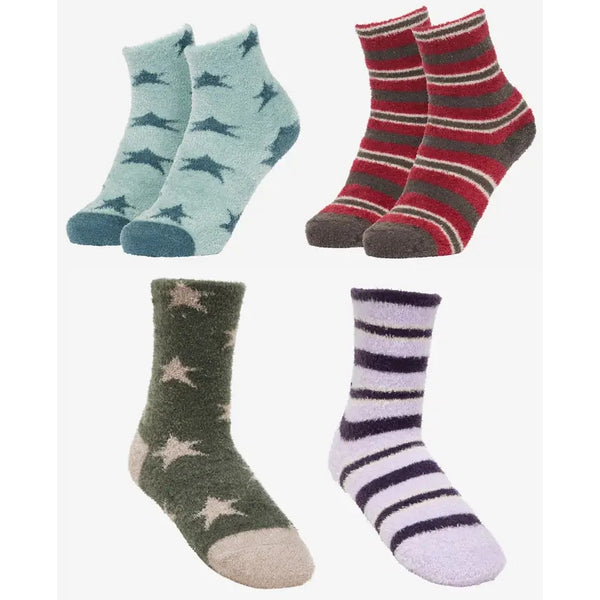 LeMieux Mini Fluffies Sabrina Stripe Sasha Star Cosy Soft Warm Winter Kids Socks