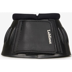 LeMieux Rubber Bell Boots with Neoprene No Rub OverReach Over Reach Black S-XXL