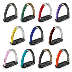 Selleria Equipe Safety Stirrups STAF15 Quick Release Arm and Grip Tread AllColours