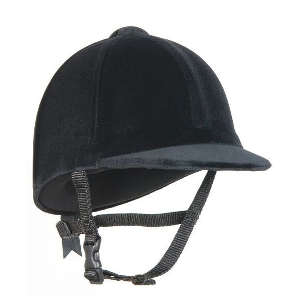 Champion CPX3000 Junior Riding Hat Velvet  PAS015 Kids Black Navy 6 1/4'-7 3/4'