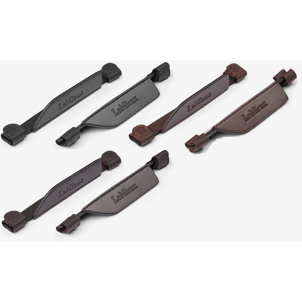 LeMieux Leather Bridle Blinkers Aid Concentration and Vision Black/Brown/Havana