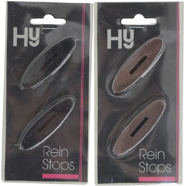Hy Equestrian Rein Stops Strong Flexible Rubber Prevents Martingale Catching