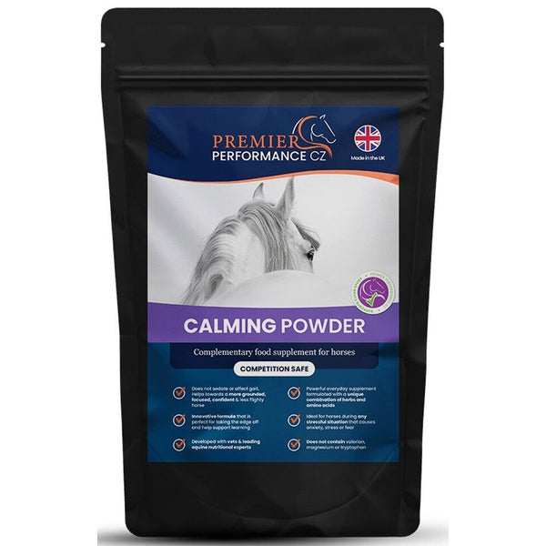 Premier Performance CZ Calming Powder Stress Anxiety Horse Calmer Supplement