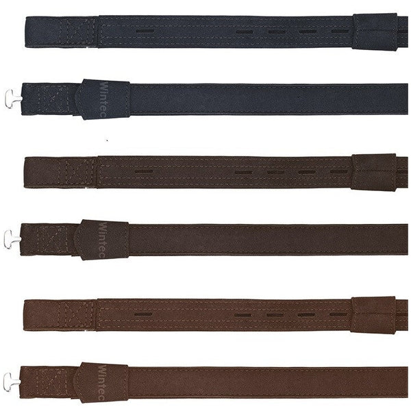 Wintec Pro II Webbers Stirrup Straps EquiSuede Leathers Black/Brown/Havana 60-80