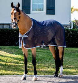 Horseware Amigo Net Cooler Air Wicking Sweat Small Mesh Holes Rug Navy 5'6'-7'0'