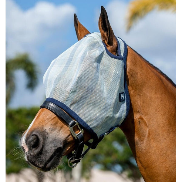 Horseware Newmarket Fly Mask No Ears Soft Edging Bug/Insect/Midge/UV Protection