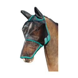 Hy Equestrian Mesh Full Mask with Ears and Nose With Anti-Rub Fleece Padding