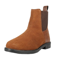 Hy Equestrian Wheston Jodhpur Boot Suede and Croc Effect Leather Chelsea Boot 4-7