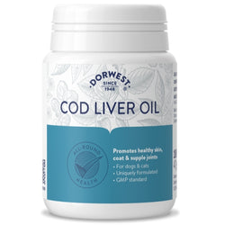 Dorwest Herbs Cod Liver Oil Joint Support Supplement Active Dogs x100 Capsules